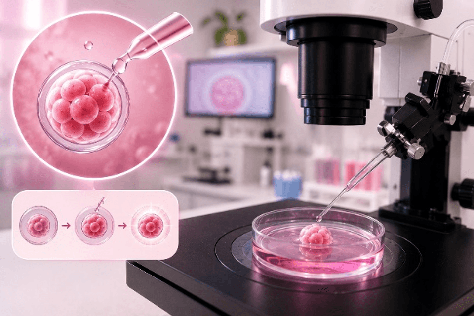 Embryo Glue transfer preparation at Divine IVF, Noida