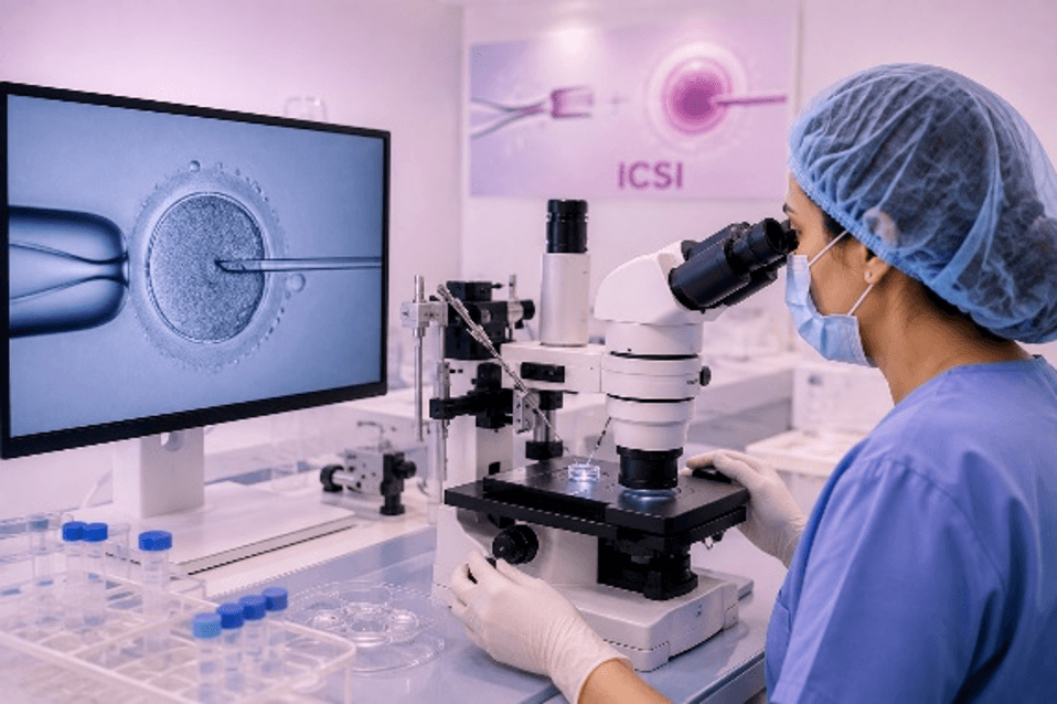 Embryology lab for IMSI and IVF procedures at Divine IVF Clinic Noida