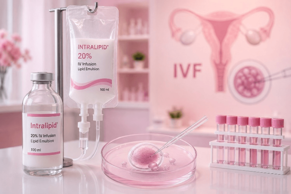 Intralipid therapy intravenous infusion at Divine IVF, Noida