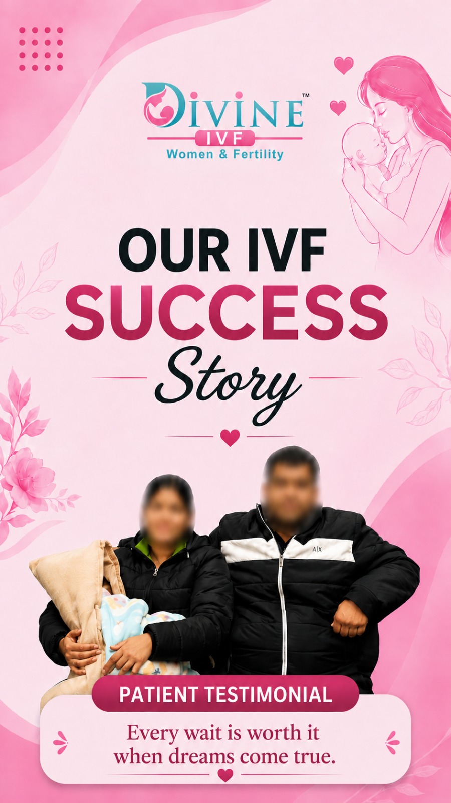 Patient Story 1's testimonial